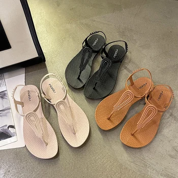Surprise Price PVC Flat Sandals, Fashionable Women's Sandals, Summer Non-slip Sandals, Women's Flat Sandals