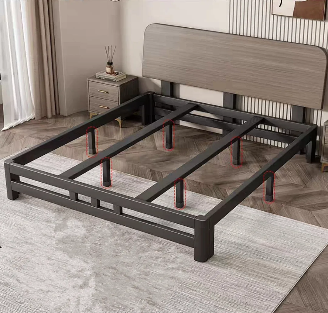 Curated visual reference: Gallery Detail: Industrial Metal Bed Platform Bed Frame Mattress Foundation With