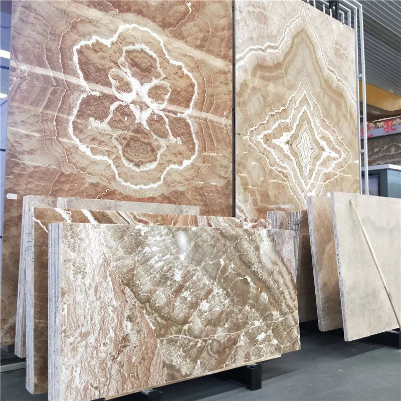 product backlit book match stone decorative yellow onyx-4