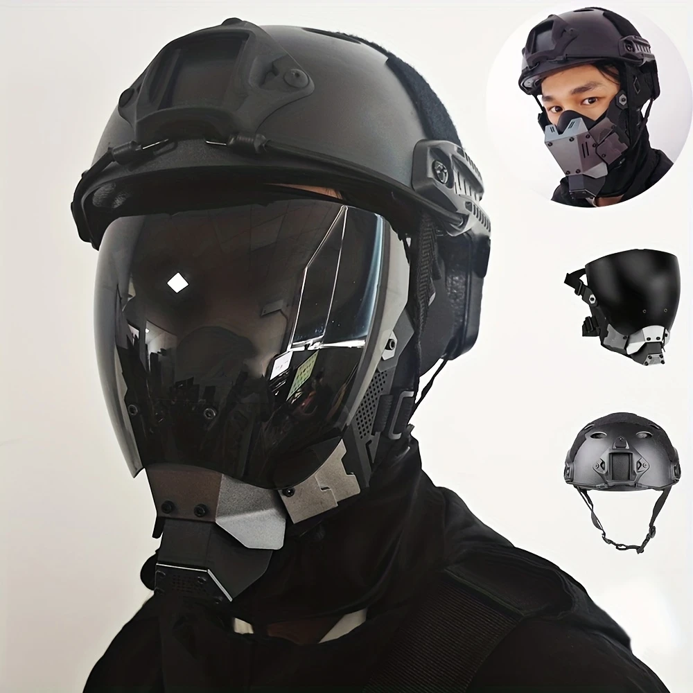 Best-selling Half-Mask Quick-Wear Quality Cyberpunk Mask Helmet