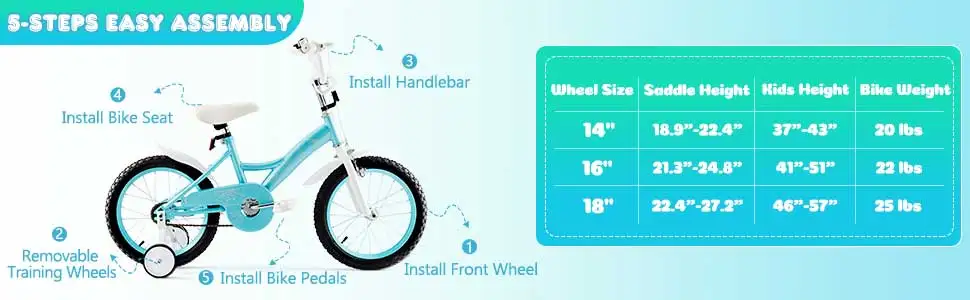 product 2025 single speed kids bicycle with sturdy steel frame  foot brake 14 18 inch safe  easy to use-4