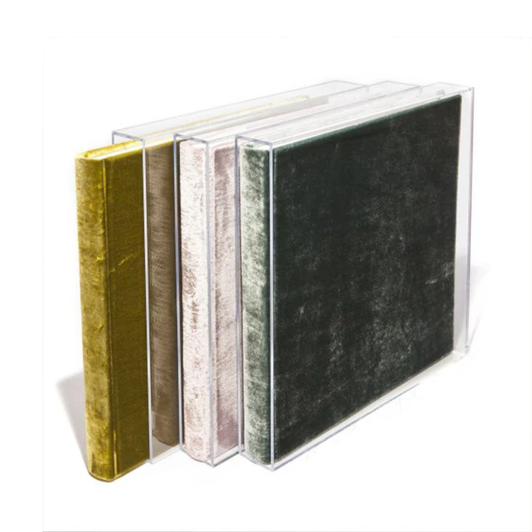 Plastic Book Cover Protector Magazine Slipcase Engraved Colored Acrylic Book Slipcase