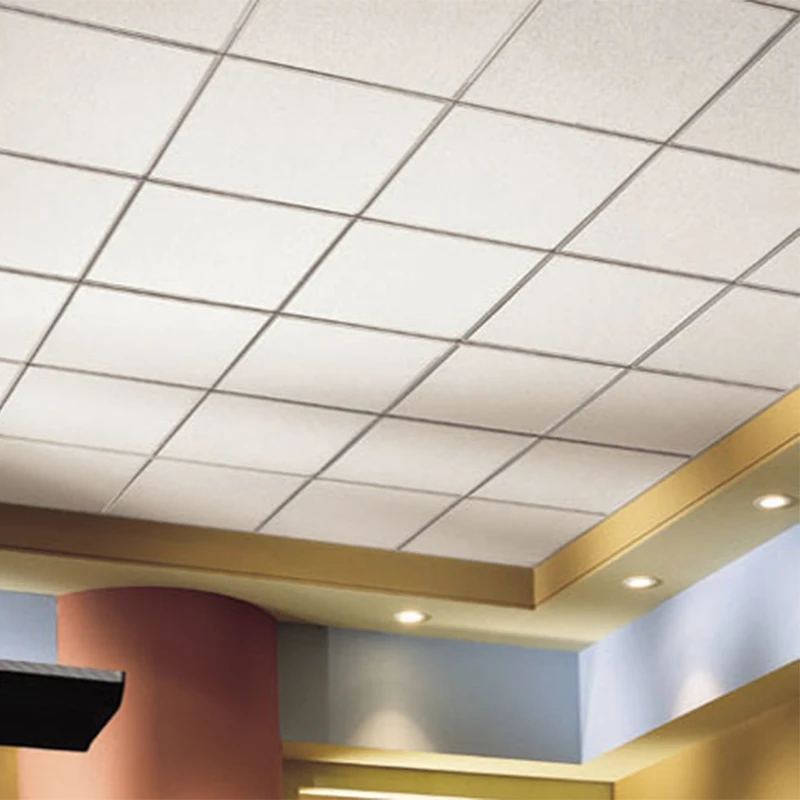 China Factory Supply Building Material 60x60 Noise Insulation Board Mineral Fiber Ceiling Tile