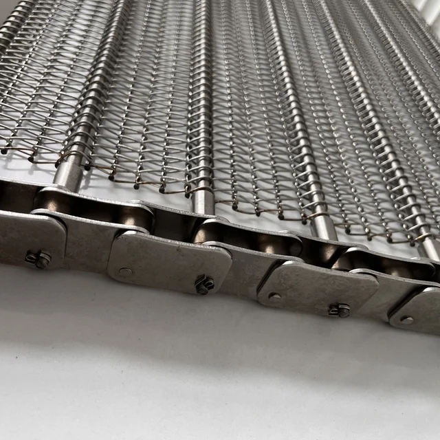 Anti-Corrosion 316 Stainless Steel Wire Mesh Belt for Instant Noodle Steamer Machine SS304 Chain Long Service Life Customized 5