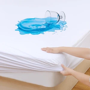 Modern Twin Size Waterproof Mattress Protector Fully Fitted Bed Mat with Mattress Pad Cover