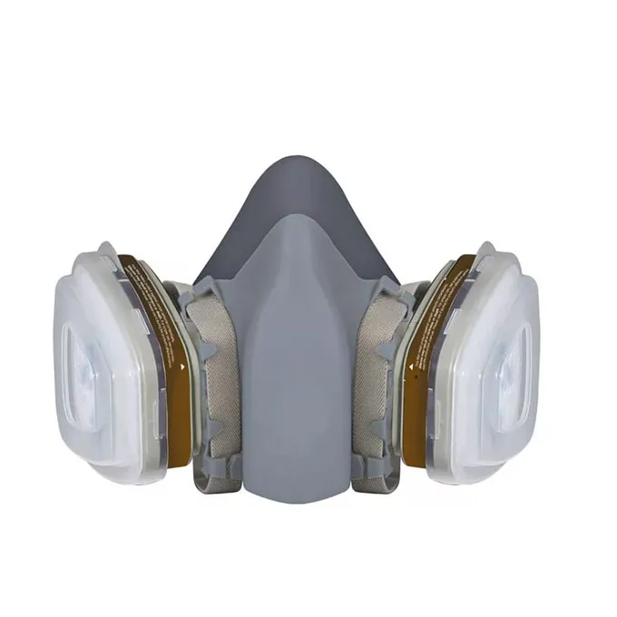 Ppe Plus Grey Tpe Half Face Mask Respirator Air Purifying Industrial