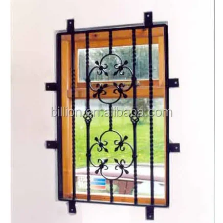 Steel Wrought Iron Window Grill Design| Alibaba.com