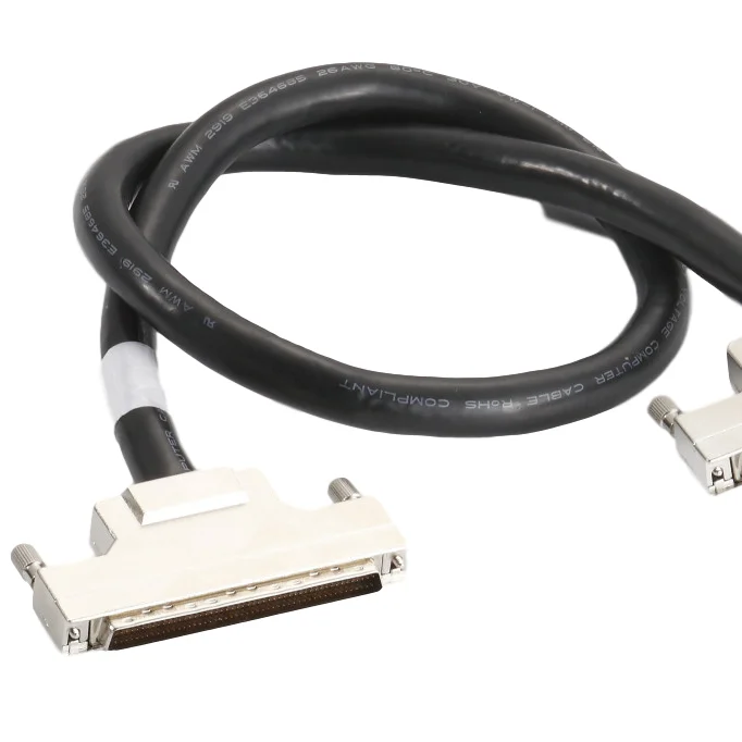 3ft LVD/SE VHDCI 0.8mm Connectors M/M 68 pin scsi cable