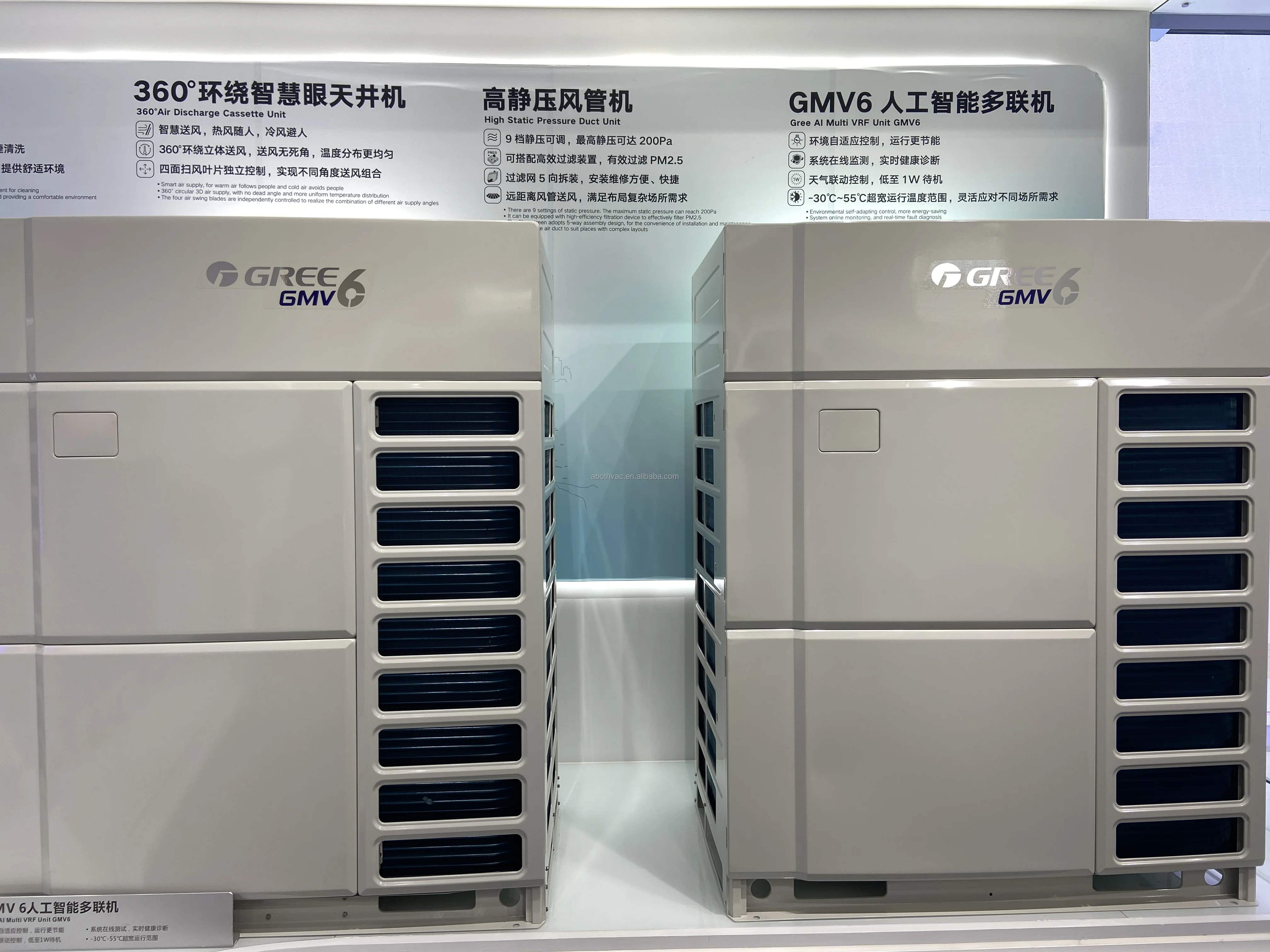 家庭用エアコン 室外機ODUが2台、3台、4台、5台の室内機IDUを駆動する 