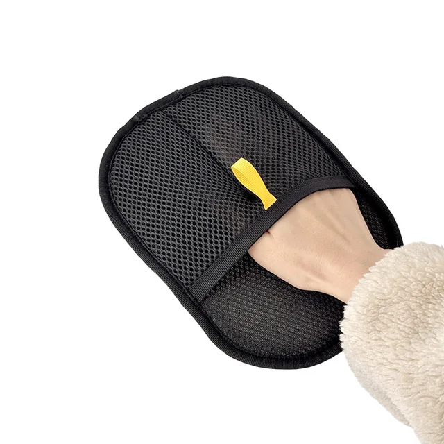 Electrostatic Pet Hair Removal Gloves Two-way Bristles Hair Removal Brush Cat Dog Hair Cleaning Supplies Pet Cleaning Grooming
