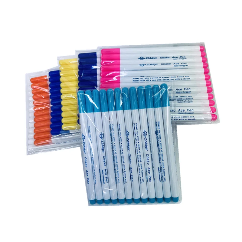 Водостираемые маркеры для маркировки ткани Исчезающие чернильные тканевые водорастворимые ручки