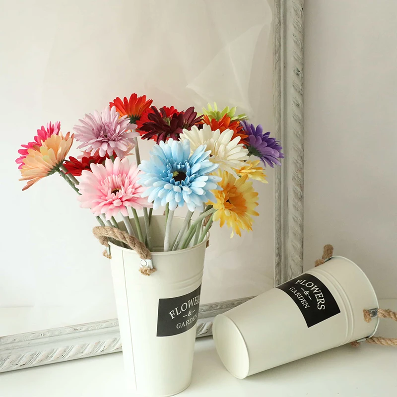 Natural Real Touch Silk Flor Gerbera Daisy Artificial Flowers Plants For  Office Home Decoration - Buy Flor Gerbera,Gerbera Plants,Silk Gerbera Daisy  Flowers Product on Alibaba.com