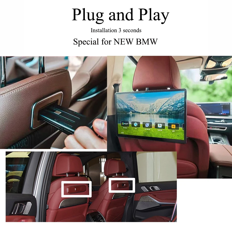 BMW X5 X7 G05専用 リアシートモニター Android搭載 Bluetooth
