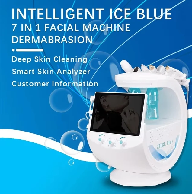 Portable Smart Hydra Oxygen Facial Machine Skin Management Skin Tightening Microdermabrasion Facial Hydra Machine 7 in 1 CE OEM