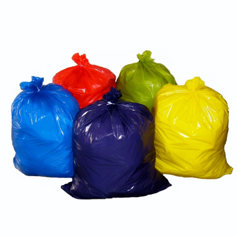 Star Seal  Heavy Duty Custom Printed  Blue  Purple Yellow pink  Scented  Dustbin Trash  Garbage Bag with logo