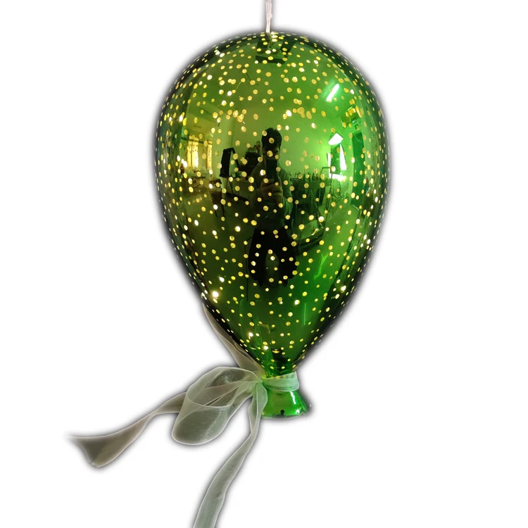 Wholesale home party decorative glass balloon hanging ornament Christmas tree