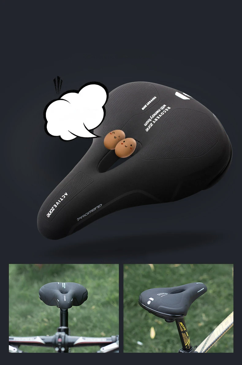 Promend Super Soft Bicycle Memory Foam Saddle ItalySR Anti Shock Seat MTB Bike Saddle Hollow Design Road Mtb SR Make Bike Saddle