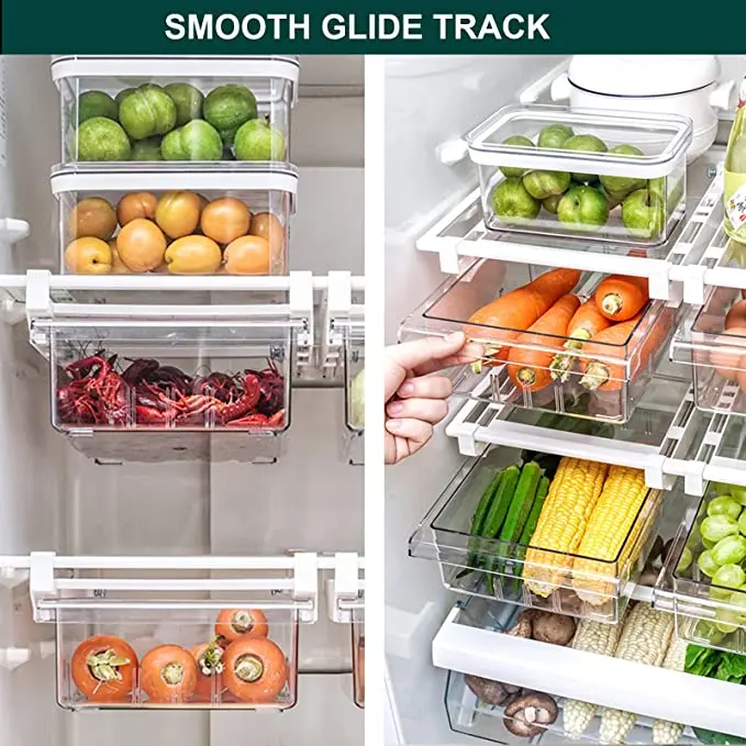 Clear Fridge Organizers And Storage Mini Refrigerator Organizer Bins