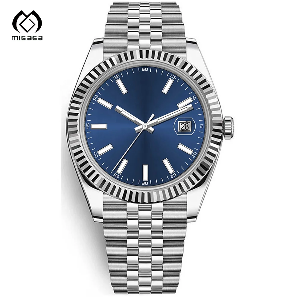 Custom Super Luminous Automatic Diver Watch for Men Classic Wrist Watches Japan Day and Date Pearl Dial Automatic Watch