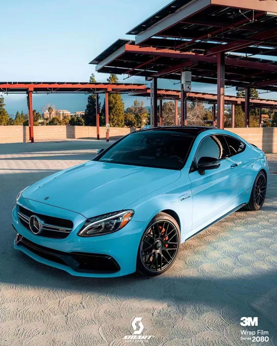 3M Wrap Film 2080 G77 スカイブルー 車両用TPU保護フィルム