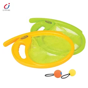 Chengji Trending Hot Sale Popular Elastic Beach Catch Ball Throw Boy Outdoor Sports 2 in 1 Beach Game Throw and Catch Racket