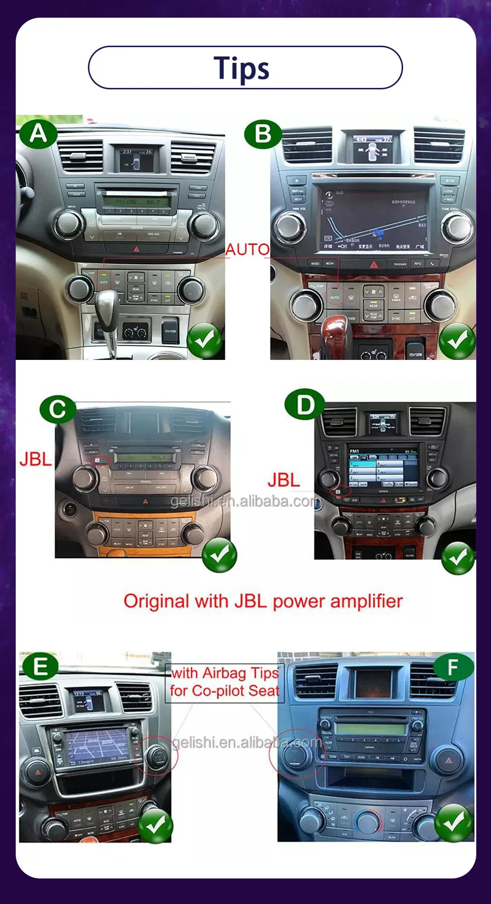 Tesla Style Android 12.1inch Car Dvd Player Gps Navigation For Toyota Highlander Kluger 2009