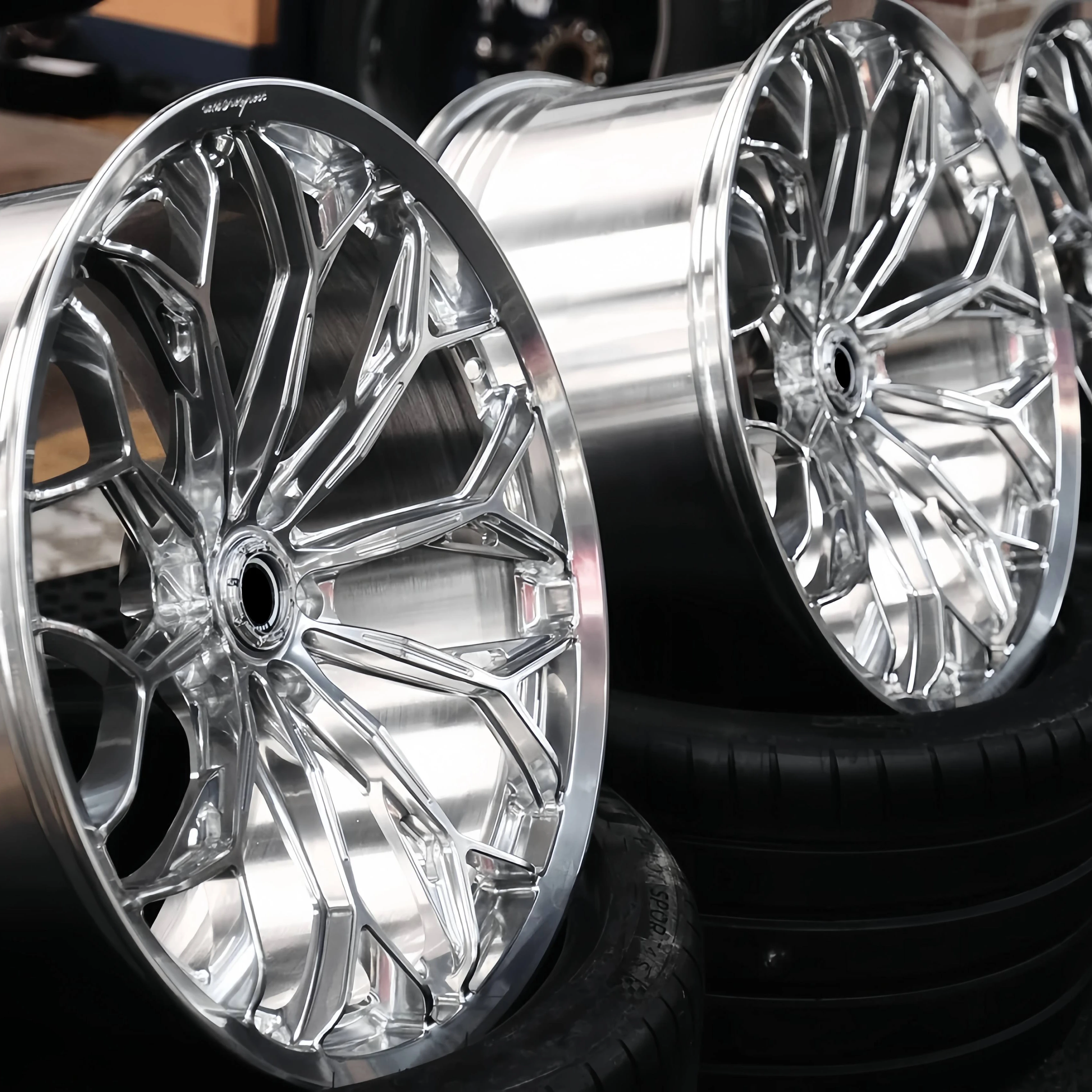 XINL Custom Deep Concave Polished Lip Deep Forged 5x112 5x120 18-22inch Aluminium Alloy Wheels 1-2 Piece for E60 F10 E30 E46 - Image 1