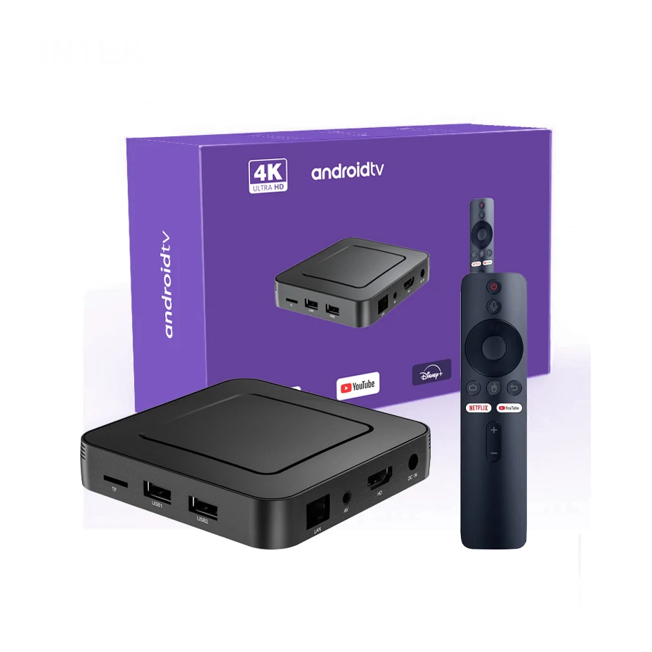 Intek Z6 TV Box - Android 10, 4K, 5G Wifi, BT5.0, 2G RAM