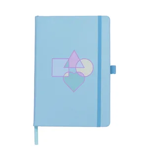 Wholesale Custom Logo Leather Hardcover Notebook Orange A5 A6 Sewing Binding Laser Engraved Gift Notepad Promotion Notebooks