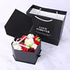 Double diamant couleur noir + fleur