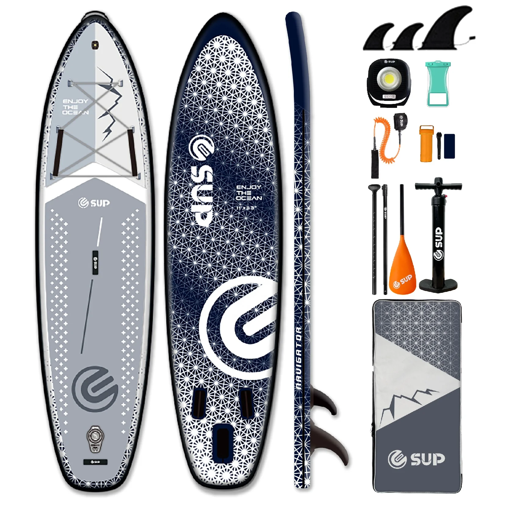 E SUP Glow SUP Stand-up Paddleboard - LED Light Inflatable, image size:1668x1667