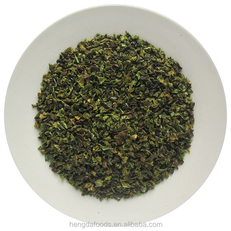 2024 Dehydrated Green Bell Pepper Flake Dried Sweet From Factory Supplier