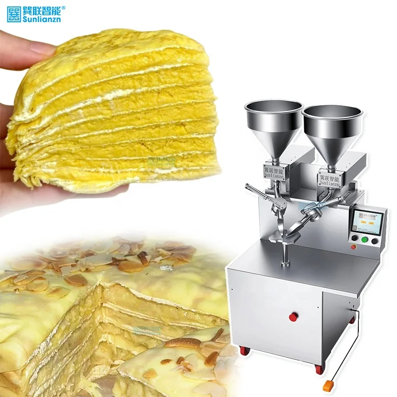 New Automatic Round Cake Butter Spreading and Icing Equipment Cream Decorating Machine