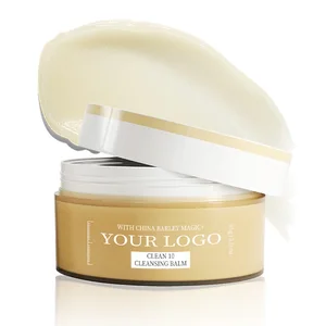 Organic Oatmeal Cleansing Balm Moisturizing Melt Balm for Dry Sensitive Skin Makeup Remover for Face Lip Eye Wholesale