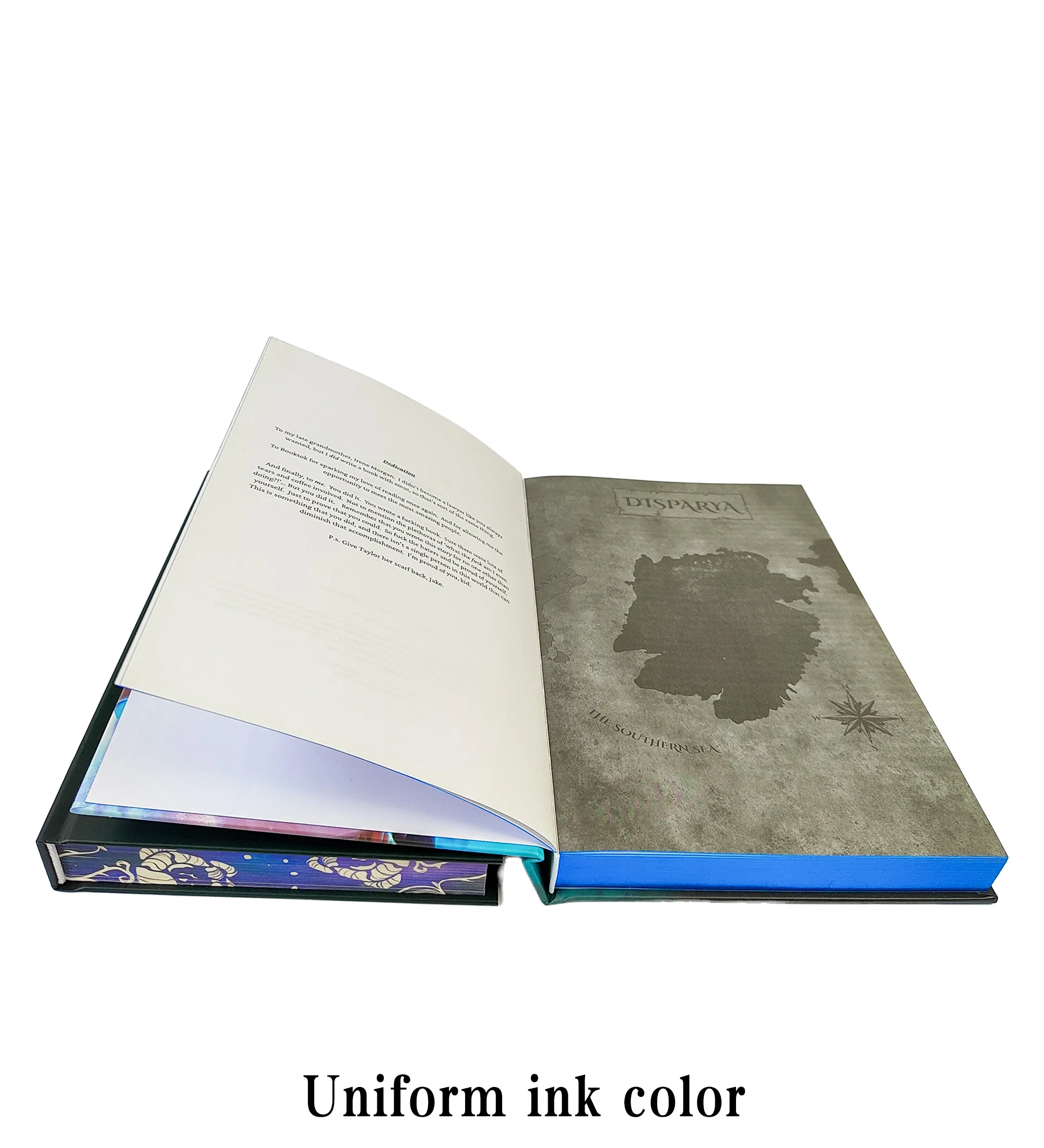 Hardcover Book Printing Services Self Publishing Custom Romance Novel Book Printing with Sprayed Edges supplier