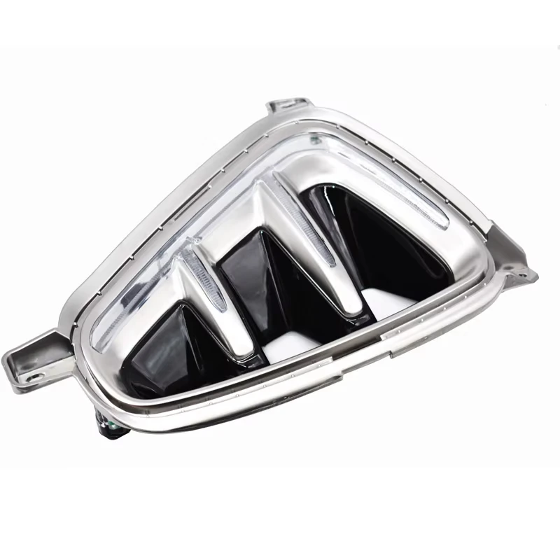 HECASA Front Chrome Fog Light Bezel Trim Set For 2016-2018 Kia Optima - Driver & Passenger Side, Replaces 86523-D5210, 86524-D5210