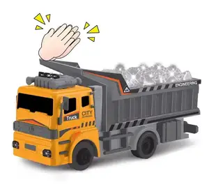 Interactive Electric Dump Truck Oil tank Truck Intelligent Touch Mechanical Engineering Vehicle Toy with Light Music