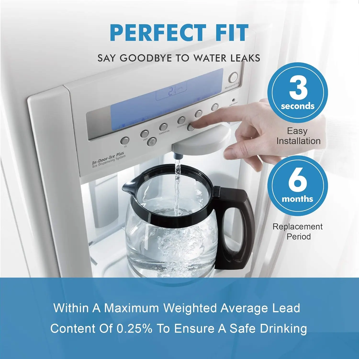 Replacement for EDR2RXD1, Compatible with W10413645A, Kenmore 46-9082, 9082, 46-9903 Refrigerator Water, Pack of 1