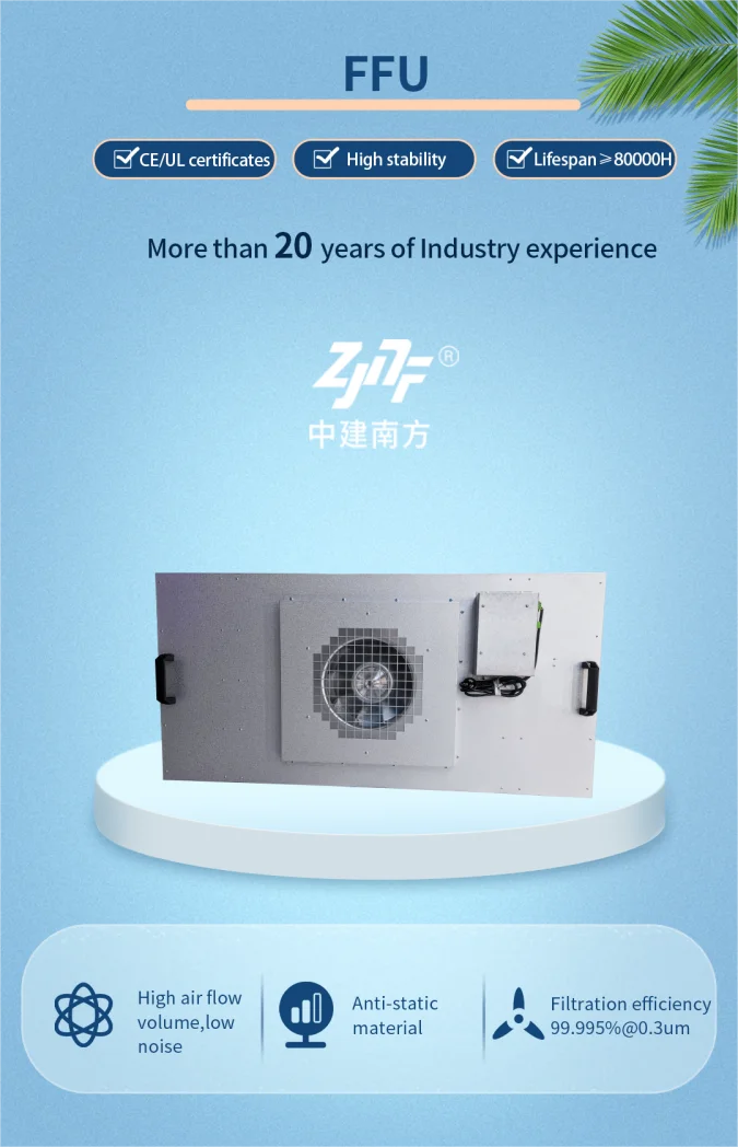 Flow Hood Hepa Filter, 110v, 120v, 99.99%, 2x2 - detail 2