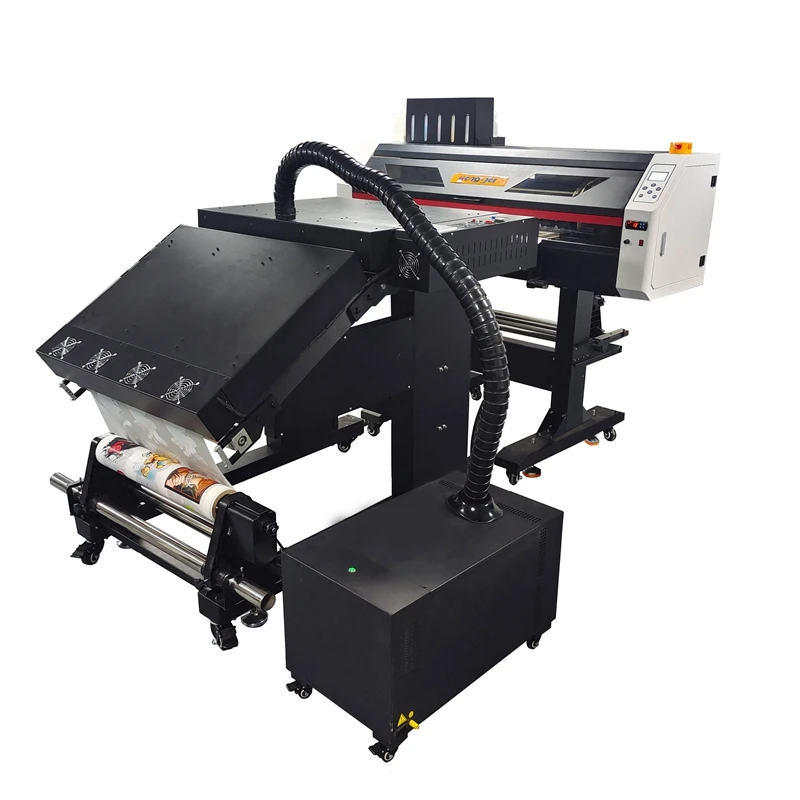 Dtf Printer Latest Technology No Powder System I3200 Heads 60cm Premiium  Full Digital DTF Printer