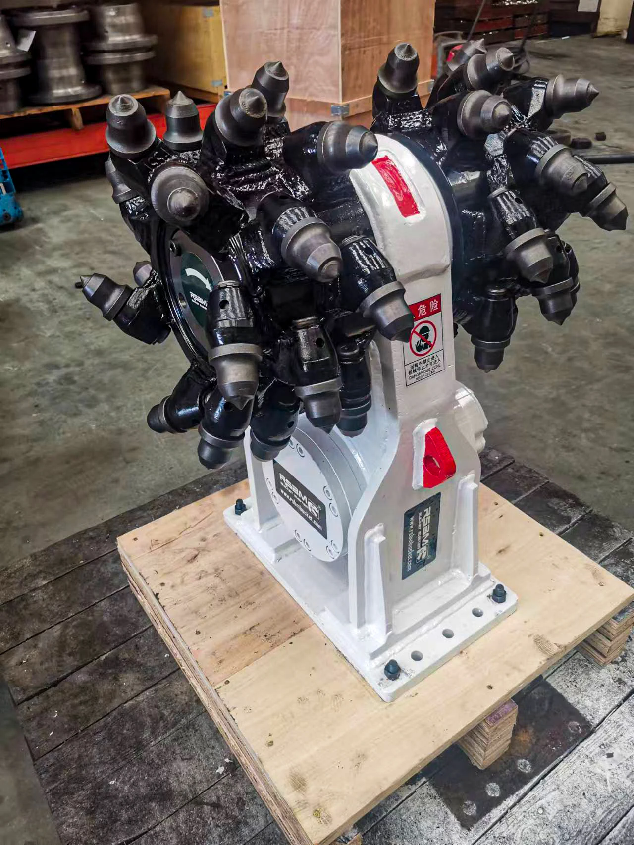 Rsbm Hydraulic Rotary Excavator Attachment Drum Cutter For Sale Buy