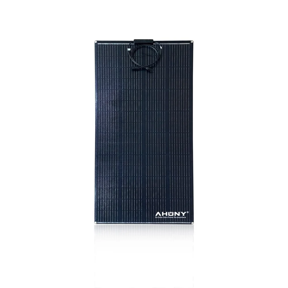200w 210w HJT 24% Etfe Semi Black Flexible Solar Panel Cell for Boat Rv Transparent Bificial Module Solar off Grid Solar System
