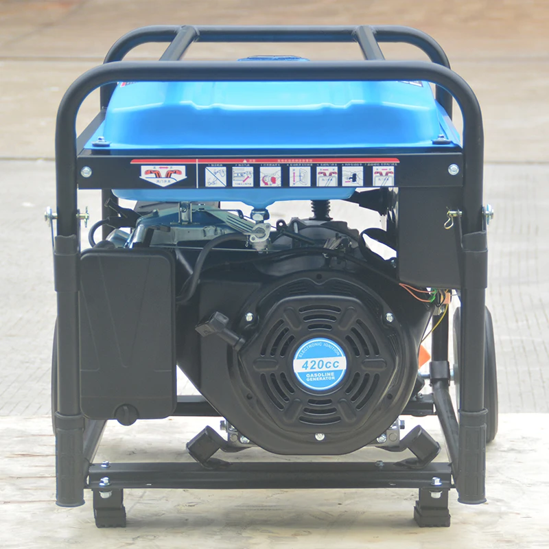 LEITENG 5.5KW Single-Phase Gasoline Generator 420cc Displacement 50Hz/60Hz Frequency 2KW Rated Power 380V Rated Voltage Recoil details