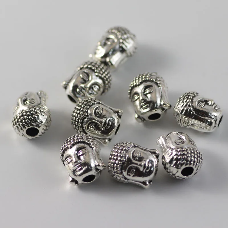 Античные бронзовые Серебряные Позолоченные Бусы из сплава Будды шармы Ювелирные аксессуары Fit нитки браслеты