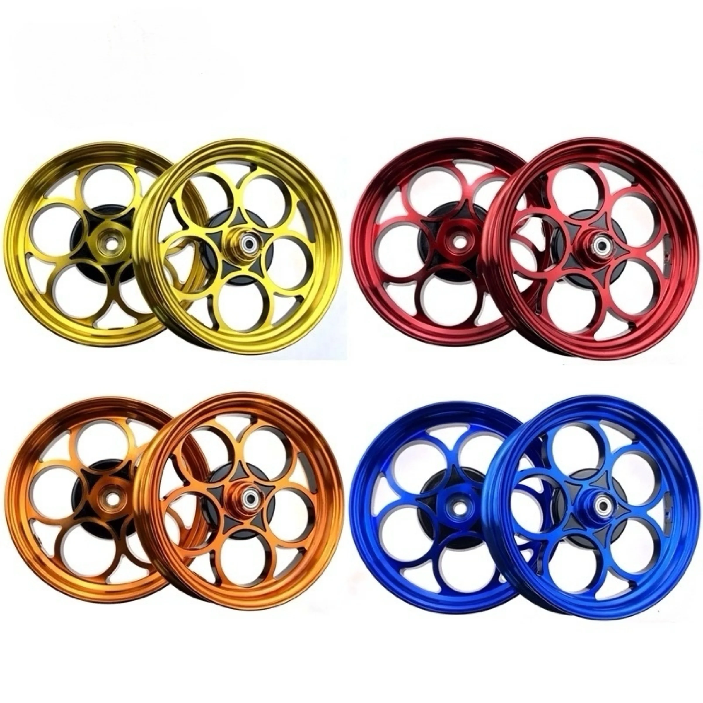 JSSHZ 10 Inch Motorcycle Rim Suitable Dio 50 10 " Motorcycle Wheels Fit Dio 50 18/28/34/35/56 Mofo Z4 Dio Af27