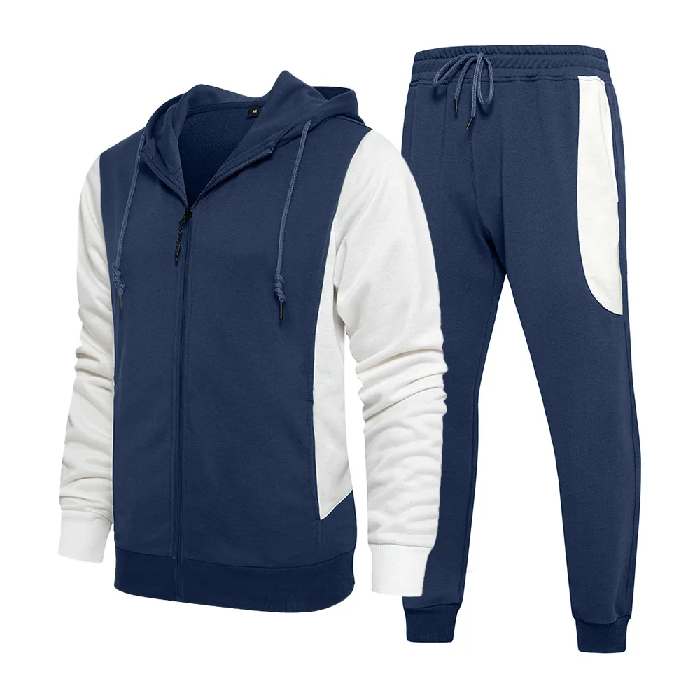 Men's Full Zip Tracksuit Set Casual Athletic Warm Jogging Running Sweat Suits