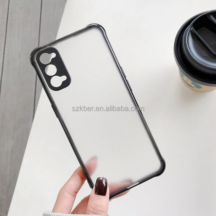 Luxury Customize Design Hard Matte Candy Colorful Shockproof TPU Bumper PC Back Phone Cover Case for Oppo F17 Pro Reno 4F 4Lite