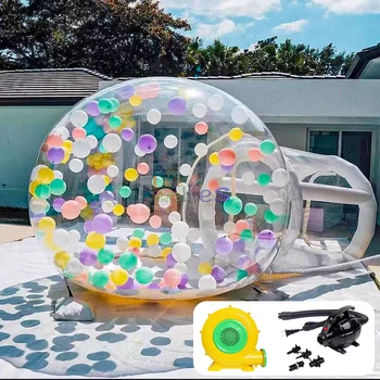 3m/4m Diameter Outdoor clear crystal igloo dome tent inflatable bubble tent room balloons house for sale