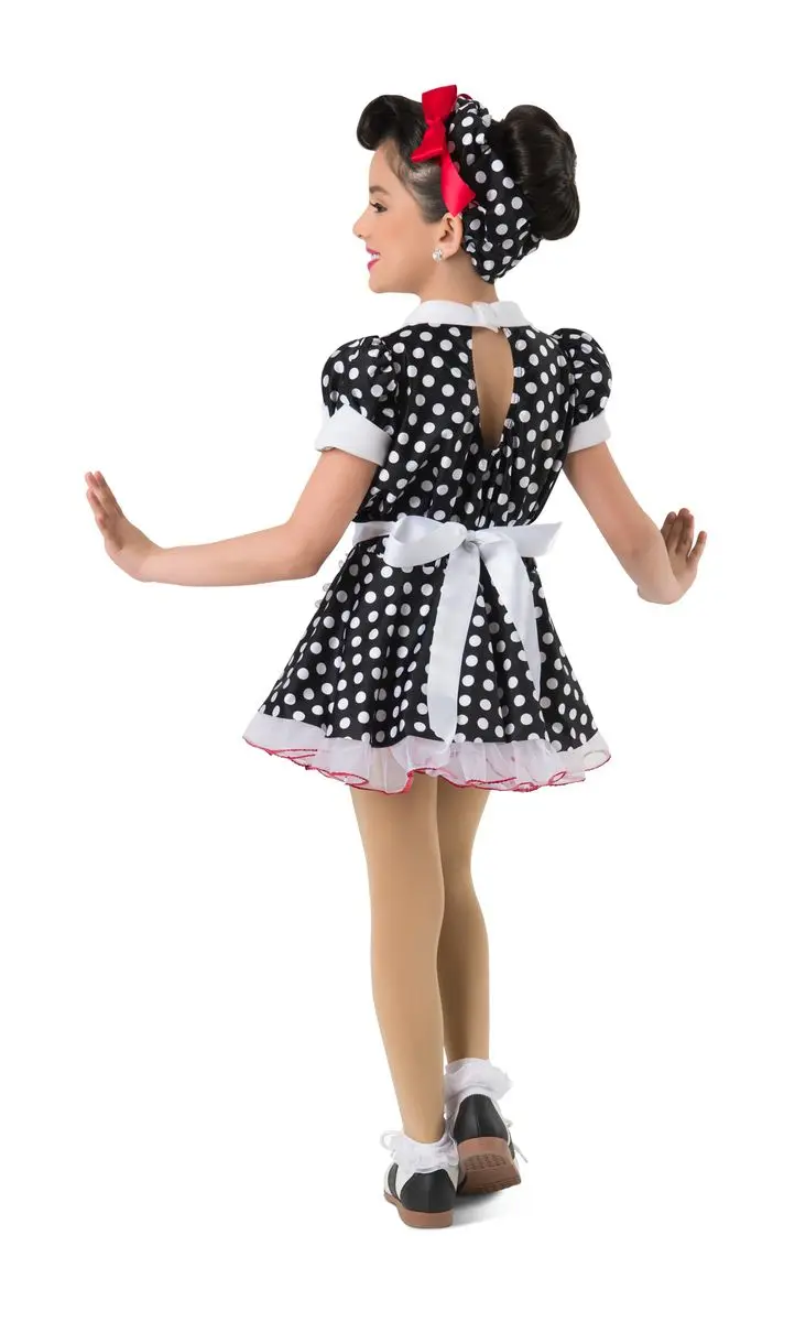 Girl's Mickey Polka Dot Dance Custom outlets Costume Jazz Tap Musical Theater size 5 6 7