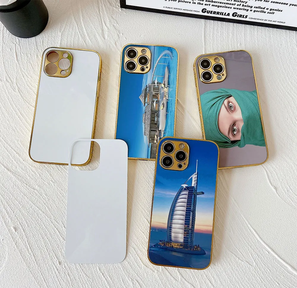 Laudtec SJK106 Plating Electroplate Blank Diy Heat Transfer Case Sublimation Phone Cases For Iphone 11 12 13 14 15 Pro Max Plus supplier